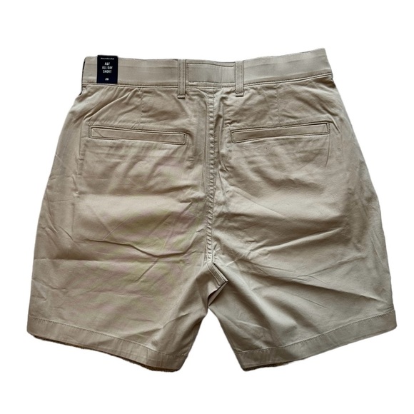 Abercrombie & Fitch 7" All Day Plain front‎ shorts NWT Khaki 26 - Picture 3 of 7